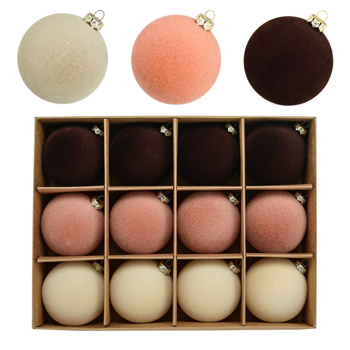 Pure color implants Christmas ball Christmas tree ornaments