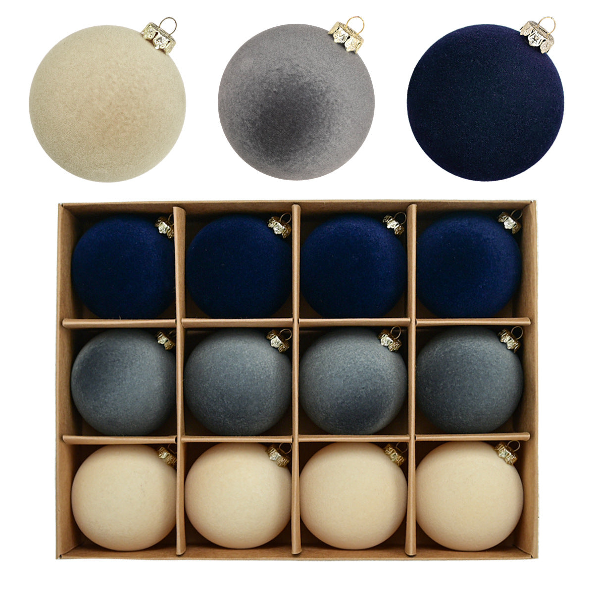 Pure color implants Christmas ball Christmas tree ornaments