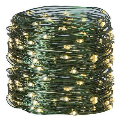 Christmas tree light string green copper wire remote control 8 functions