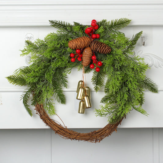 Bohemian Bell Wreath for Door Hanging