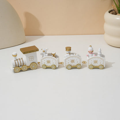 🚂Wooden Christmas Train Table Decor ✨