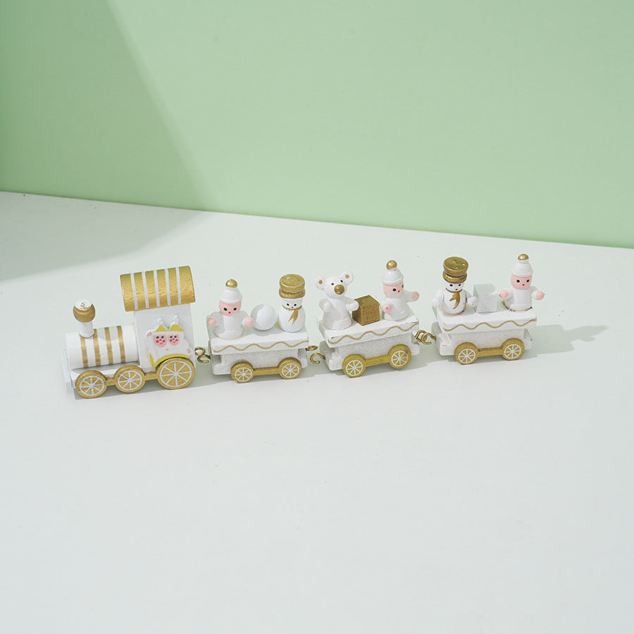 🚂Wooden Christmas Train Table Decor ✨