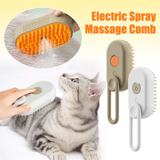 Pet Electric Steam Spray Massage Brush🌟3 in 1